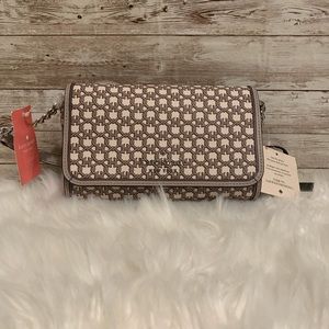 Kate Spade Crossbody Tan and White Purse NWT
